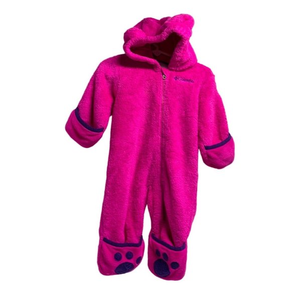 Columbia Infant Girls Baby Size 3 6 months 1 piece Bunting Foxy Baby II Bodysuit - Picture 1 of 5